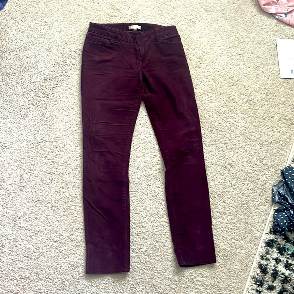 Banana Republic corduroy wine color pants